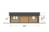 Garaż drewniany dwustanowiskowy CLASSIC DUO (44 mm), 6x8 m, 48 m² specification 3