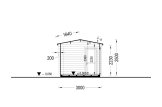 Domek ogrodowy drewniany ELEONORA (44 mm), 6,6 x 3 m, 20 m² specification 6
