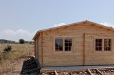 Garaż drewniany dwustanowiskowy MULTI (44 mm) 6x6 m, z wiatą 3x6 m customer 3