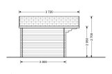 Domek ogrodowy drewniany WISSOUS (34 mm), 4x3 m, 12 m² specification 3