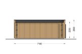 Domek ogrodowy drewniany PREMIUM (34 mm + elewacja), 7x4 m, 25 m² specification 4