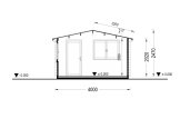 Domek ogrodowy drewniany DREUX (34 mm), 4x3 m, 12 m² specification 6