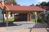 Wiata garażowa drewniana na 2 samochody CORA DUO 5,9x5,9 m customer 1
