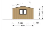 Domek ogrodowy drewniany TINA (44 mm + elewacja, z izolacją), 5x4 m, 15 m² specification 5