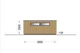 Garaż drewniany dwustanowiskowy SILVIA DUO F PLUS z pomieszczeniem gospodarczym (34 mm + elewacja), 8x6 m, 48 m² specification 3