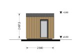 Domek ogrodowy drewniany PIA (34 mm + elewacja), 2x2 m, 4 m² specification 5