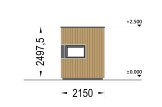 Domek ogrodowy drewniany PREMIUM L (44 mm + elewacja, z izolacją PLUS), 3x2 m, 6 m² specification 5