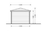 Domek ogrodowy drewniany AIDA (28 mm), 3x3, 9 m² specification 4