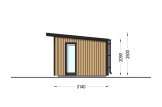 Domek ogrodowy drewniany EVELIN PLUS (34 mm + elewacja), 6x3 m, 15 m² specification 5
