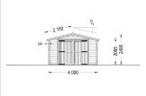 Garaż drewniany CLASSIC (44 mm), 4x7,5 m, 30 m² specification 2