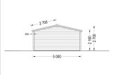 Domek ogrodowy drewniany MARTA (44 mm), 5x4 m, 20 m² specification 4
