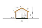 Domek ogrodowy drewniany ELENA (34 mm + revestimiento, z izolacją), 4x7 m, 28 m² specification 6