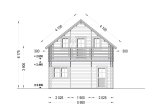 Dom drewniany letniskowy LANGON (66 mm), 95 m² specification 3