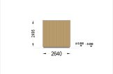 Sauna ogrodowa zewnętrzna DELLA (34 mm + elewacja), 4,6 x 2,6 m, 9,3 m², taras 3,6 m² specification 4
