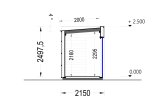 Domek ogrodowy drewniany PREMIUM (34 mm + elewacja), 2x2 m, 4 m² specification 6