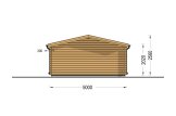 Domek ogrodowy drewniany LILLE (44 mm), 5x4 m, 20 m² specification 4