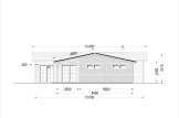Dom drewniany letniskowy BERTA (66 mm), 72 m² - z tarasem 18 m² i z garażem 20 m² specification 2