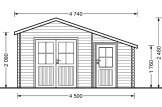 Domek ogrodowy drewniany BENINGTON (34 mm), 4,5 x 3 m, 13 m² specification 2