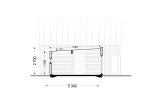 Dom drewniany letniskowy MIRABEL (44 mm + elewacja), 69 m² specification 6