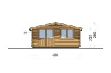 Domek ogrodowy drewniany LILLE (34 mm), 5x4 m, 20 m² specification 2