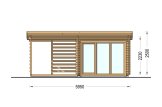 Domek ogrodowy drewniany EVA (34 mm), 6x3 m, 8 m² specification 2