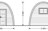 Domek ogrodowy drewniany BRETA (28 mm), 3x3 m, 9 m² specification 2