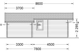 Dom drewniany letniskowy DIJON (44 mm), 44 m² specification 5