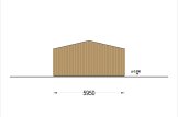 Garaż drewniany dwustanowiskowy SILVIA DUO (34 mm + elewacja), 6x6 m, 36 m² specification 4