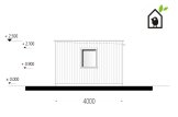 Domek ogrodowy drewniany PREMIUM (paneli SIP), 6x4 m, 24 m² specification 5