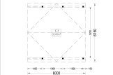 Wiata garażowa drewniana na 2 samochody BETSY DUO 6,2x6 m specification 1