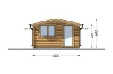 Domek ogrodowy drewniany DREUX (44 mm), 4x3 m, 12 m² specification 2