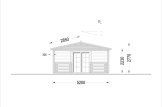 Dom drewniany letniskowy HYMER (44 mm), 42 m² - z tarasem 10 m² specification 4