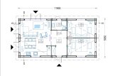 Dom drewniany letniskowy ANICA (44+44 mm), 71 m² specification 1
