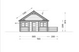 Domek letniskowy całoroczny ANGERS (44+44 mm, z izolacją PLUS), 36 m² - z tarasem 19 m² specification 3