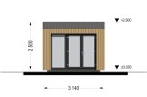 Domek ogrodowy drewniany EMMY (34 mm + elewacja, z izolacją), 3x2 m, 6 m² specification 2
