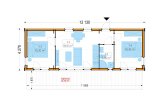 Dom drewniany całoroczny - mieszkalny ADALINE PV (z izolacją, WT2021), 42 m² specification 1