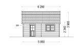 Garaż drewniany MISSISSIPPI (44 mm), 5x6 m, 30 m² specification 3