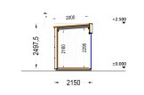 Domek ogrodowy drewniany PREMIUM L (34 mm + elewacja, z izolacją), 3x2 m, 6 m² specification 6