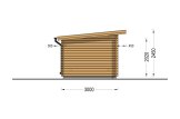 Domek ogrodowy drewniany DREUX F (34 mm), 4x3 m, 12 m² specification 3