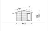 Domek letniskowy drewniany MARION (44+44 mm, z izolacją) 7,5 x 4 m, 30 m² specification 3