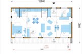 Dom drewniany całoroczny KAYA 2 (44 mm + elewacja, z izolacją PLUS), 64 m² specification 1