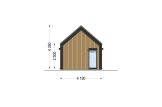 Dom drewniany całoroczny - mieszkalny ADALINE RV (z izolacją, WT2021), 42 m² specification 3