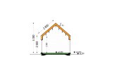 Dom drewniany całoroczny - mieszkalny ADALINE PV (z izolacją, WT2021), 42 m² specification 6