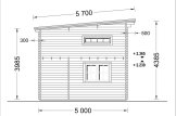 Domek letniskowy drewniany AVIGNON F (44 mm), 20 m² - z antresolą 16 m² specification 4
