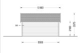 Domek ogrodowy drewniany CLOCKHOUSE (34+34 mm, z izolacją), 5,5 x 4 m, 22 m² specification 4