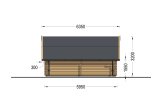 Garaż drewniany TEXAS (44 mm), 6x6 m, 36 m² specification 3