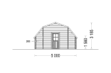 Garaż drewniany BARN (44 mm), 5x6 m, 30 m² specification 4