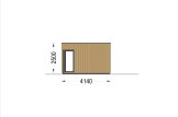 Domek letniskowy drewniany PREMIUM (34 mm + elewacja, z izolacją PLUS), 7,5 x 4 m, 30 m² specification 5