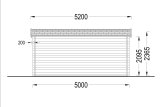 Domek ogrodowy drewniany ESSEX (34+34 mm, z izolacją), 5x4 m, 20 m² specification 4