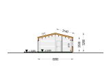 Dom drewniany letniskowy NICOLE (44 mm + elewacja, z izolacją), 68 m² specification 6